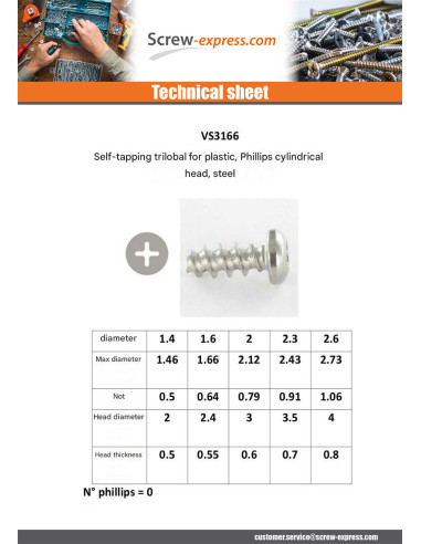 1 x Self Tapping Screw Linch Pin Plastic Pan...