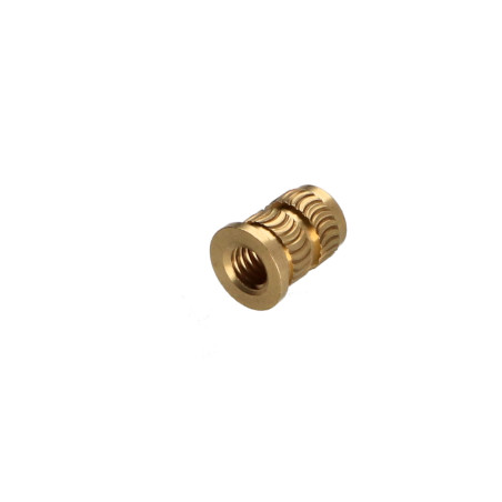 1 x Self Tapping Insert With Head HEATFIX Brass M6X12.7
