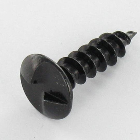1 x Wood Screw Security ONE WAY Large Pan Head 4X35 Black Zinc Plated