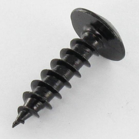 1 x Wood Screw Security ONE WAY Large Pan Head 4X35 Black Zinc Plated