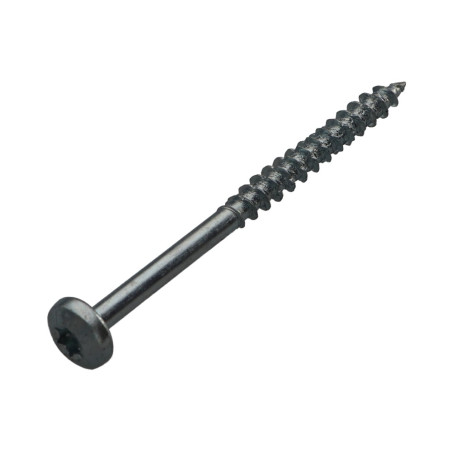 1 x Chipboard Screw Tekor Round Head T30 6X80 Partial Thread cut Type 17 Drilling Point Zinc Plated