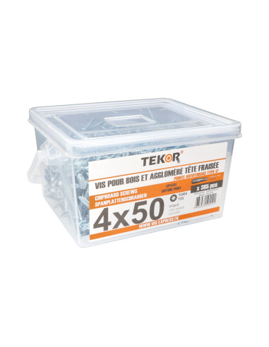 1 x Bucket of 385 Chipboard Screw Tekor 4X50...