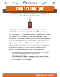 Patch Nylon medium strength LOCTITE 290 2