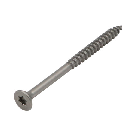 1 x Sold In Roll 167 Chipboard Screw Tekor Countersunk Head With Serration 4X35 Thread Length: 22 T20 Stainless Steel A2