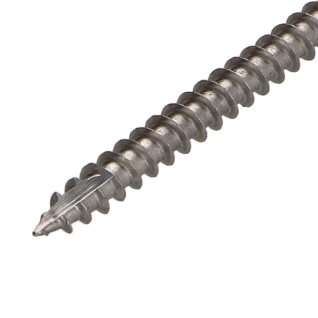 1 x Chipboard Screw Tekor Stainless Steel A2 Countersunk Head With Serration T25 6X80 Thread Length: 48 cut Type 17