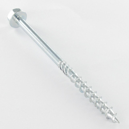 1 x Framing screws TEKOR Hexagonal Head cut Type 17 Drilling Point 8X120 Thread Length: 50 T40 Zinc Plated Cr3 96 Hbs