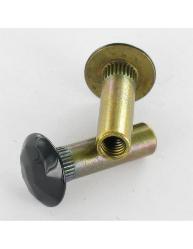 1 x Nut Bookbinder HAMMERED 8X28 Inner Thread...