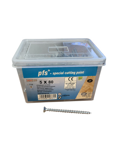 1 x Bucket 140 Chipboard Screws 5X80...