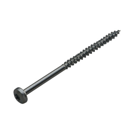 1 x Chipboard Screw Tekor Round Head T30 6X100 Partial Thread cut Type 17 Drilling Point Zinc Plated