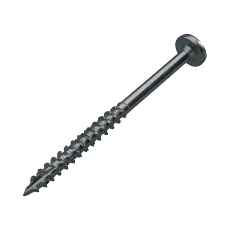 1 x Chipboard Screw Tekor Round Head T30 6X70 Partial Thread cut Type 17 Drilling Point Zinc Plated