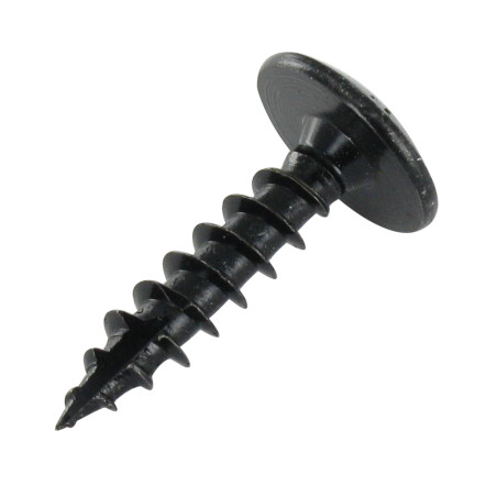 1 x Chipboard Screw Tekor Screw Truss 7X30 Thread Length: 30 T30 Black Zinc Plated cut Type 17 Drilling Point