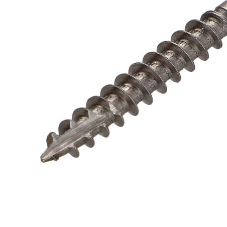 1 x Chipboard Screw Tekor Stainless Steel A2 Countersunk Head With Serration T20 4X40 Thread Length: 24 cut Type 17