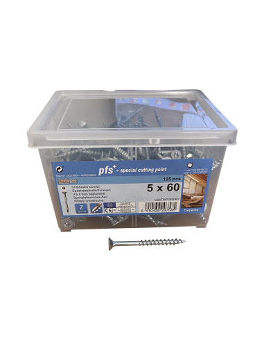 1 x Bucket 195 Chipboard Screws 5X60...