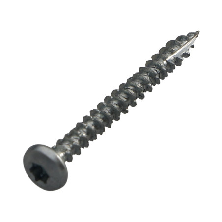 1 x Chipboard Screw Tekor Round Head T30 6X50 Full Thread cut Type 17 Drilling Point Zinc Plated