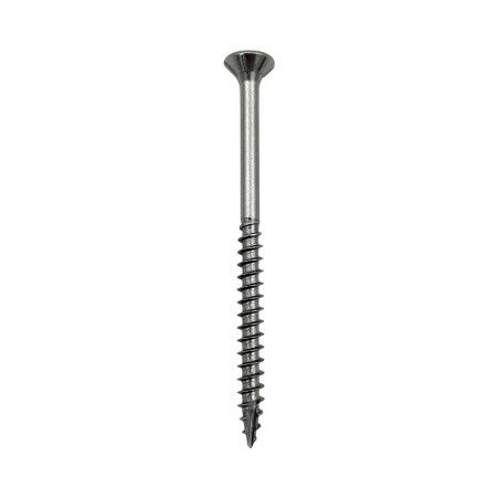 1 x Chipboard Screw Tekor Stainless Steel A2 Countersunk Head With Serration T10 3.5X25 Thread Length: 18 cut Type