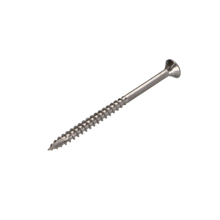1 x Chipboard Screw Tekor Stainless Steel A2 Countersunk Head With Serration T20 4X60 Thread Length: 35 cut Type