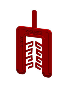 WEDGE Fork 55X40 Thickness 3 Red