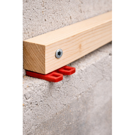 1 x WEDGE Fork 55X50 Thickness 3 Red