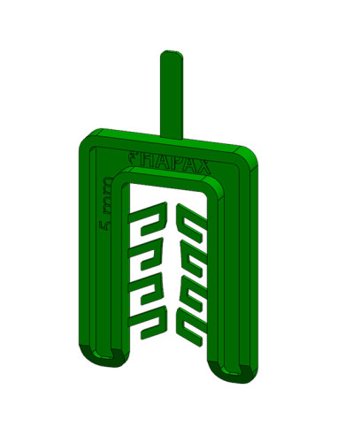 1 x WEDGE Fork 55X50 Thickness 5 Green