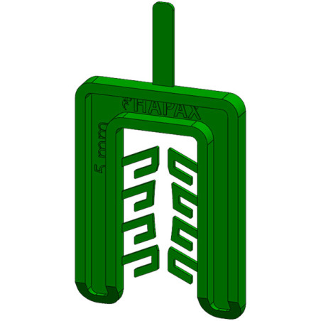 1 x WEDGE Fork 55X40 Thickness 5 Green