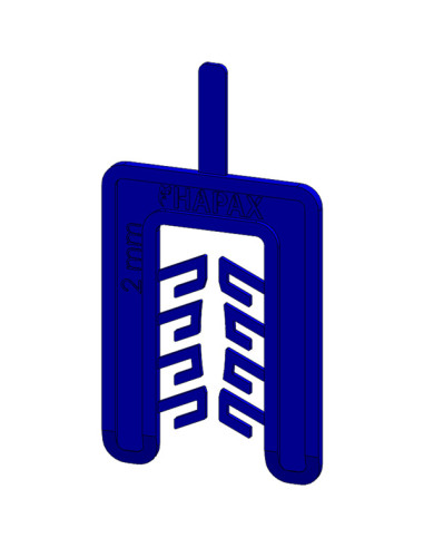 1 x WEDGE Fork 55X40 Thickness 2 Blue