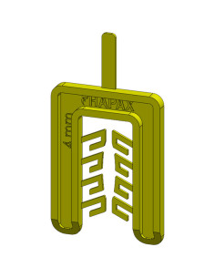 WEDGE Fork 55X40 Thickness 4 Yellow