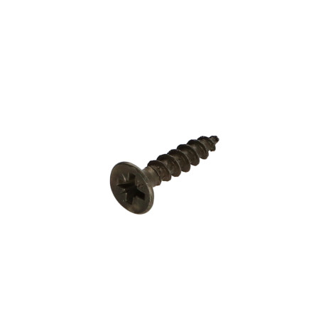 1 x Chipboard Screw Countersunk Head Pozi 4X20 Steel BRONZE