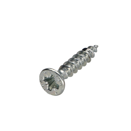 1 x Chipboard Screw Countersunk Head Pozi 3.5X20 Zinc Plated