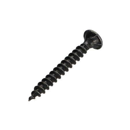 1 x Chipboard Screw Countersunk Head Pozi 3x30 Black Zinc Plated micro screw