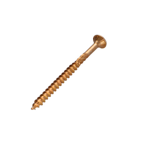 1 x Chipboard Screw Countersunk Head Pozi 5X70 Yellow Zinc