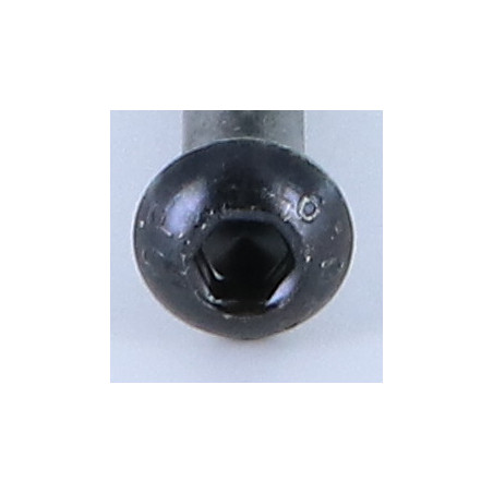 1 x Machine Screw Hex Socket Pan Head Cap M5X45 Partial Thread Class 10.9 Hexagon Socket 3 Black Zinc Plated