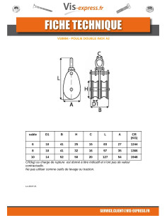 PULLEY Double Of 25 Stainless Steel A2 Linch Pin Wire... 2