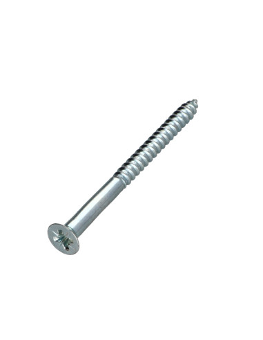 1 x Wood Screw Countersunk Head Pozi PZ3 6X80...