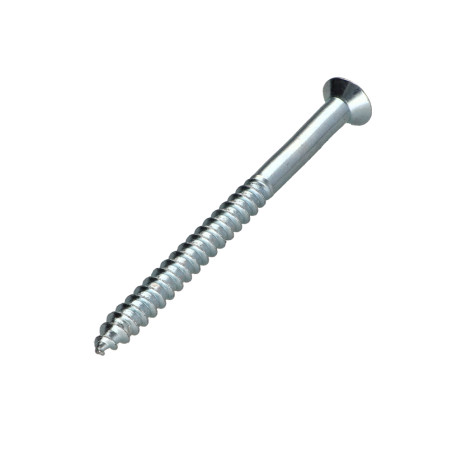 1 x Wood Screw Countersunk Head Pozi PZ3 6X80 Zinc Plated