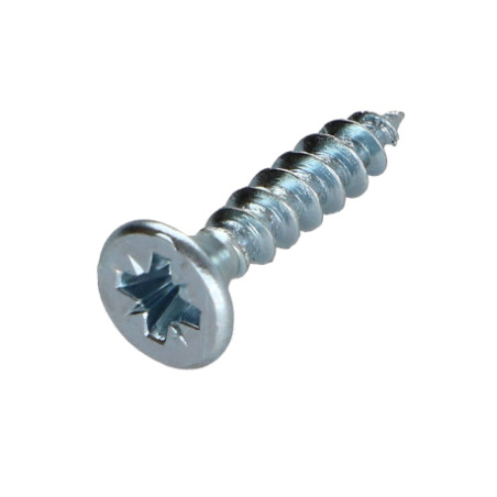 1 x Savis Chipsboard Screw Countersunk Head Pozi 2 4X13 Full Thread Zinc Plated