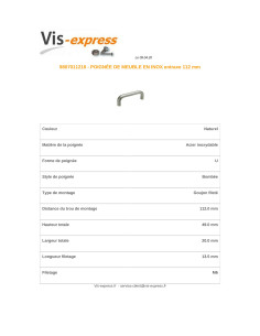 Furniture handle Stainless Steel A2 Length 112 2