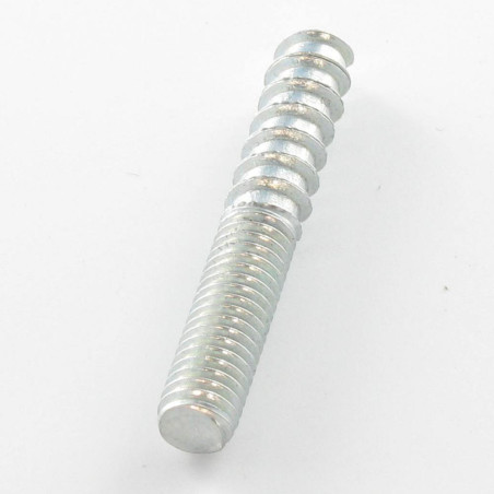 1 x Combination screw for bed footboard 4X30 20 Wood Thread 10 Thread Machine Zinc Plated