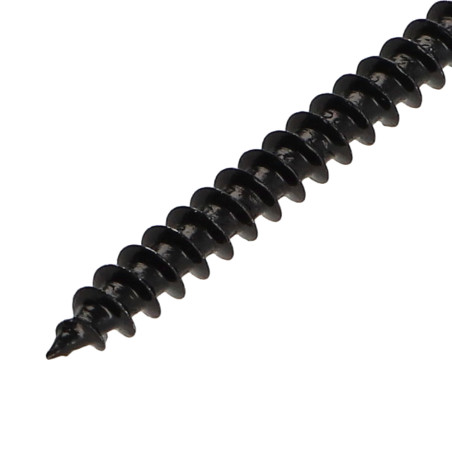 1 x Savis Chipsboard Screw Countersunk Head Pozi 2 4X40 Full Thread Black Zinc Plated