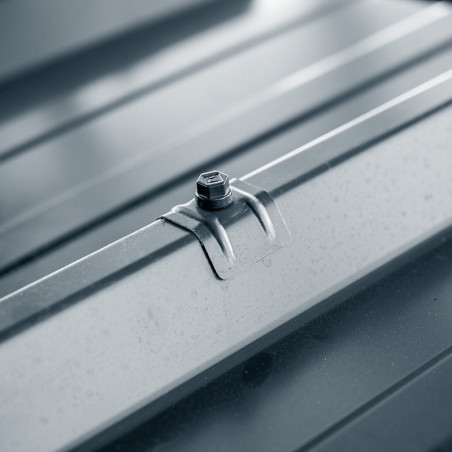 1 x Self Drilling with jumper for roofing 2 pieces Type C1 Ral7016/Anthracite Grey 6.3X100