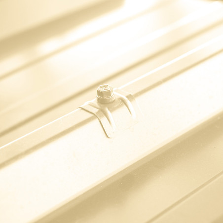 1 x Self Drilling with jumper for roofing 2 pieces Type C1 Ral1015/Light Ivory 6.3X100