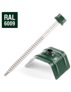 Self Drilling with jumper for roofing Type C1 Ral6009/Fir...