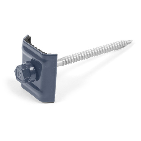 1 x Self Drilling with jumper roof-mounted Type E1 Ral5008/grey bleu 6.3X100