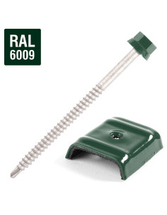 Self Drilling with jumper for roofing Type E1 Ral6009/Fir...