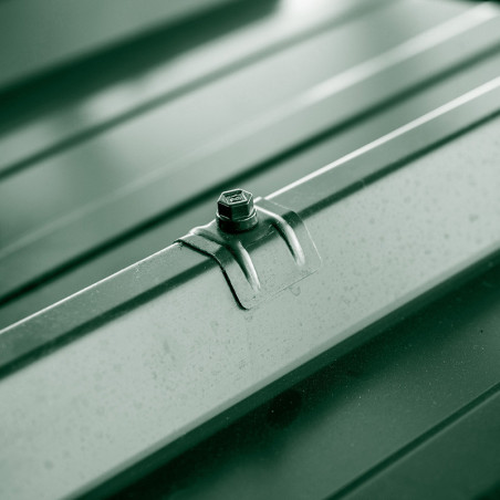 1 x Self Drilling with jumper for roofing 2 pieces Type C1 Ral6009/Fir Green 6.3X100