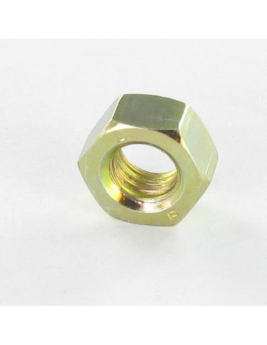 1 x Nut Hexagonal M4 Yellow Zinc