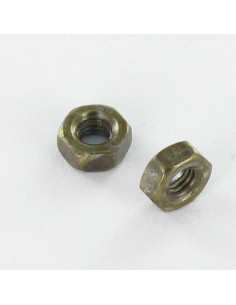 Nut Hexagonal M4 Steel Green OLIV