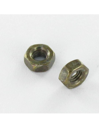 1 x Nut Hexagonal M4 Steel Green OLIV