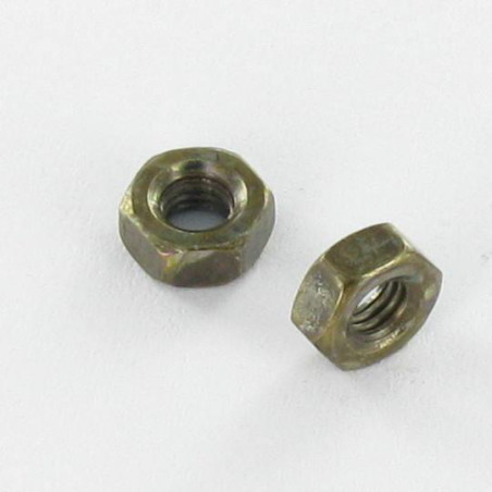 1 x Nut Hexagonal M4 Steel Green OLIV