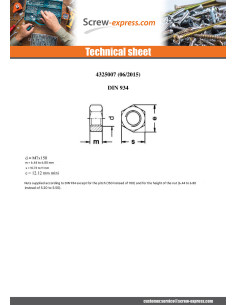 Nut Hexagonal M7 S/PLAT 11 Pitch 150 Hot Dip Galvanized... 2
