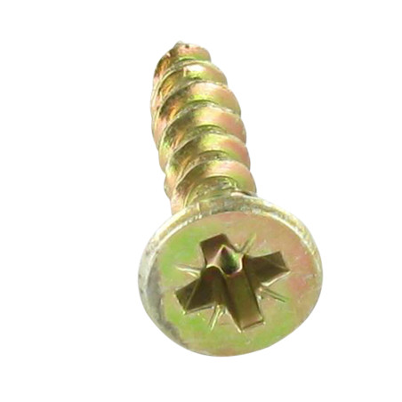 1 x Chipboard Screw Premium Countersunk Head Pozi N°2 4.5X35 Yellow Zinc